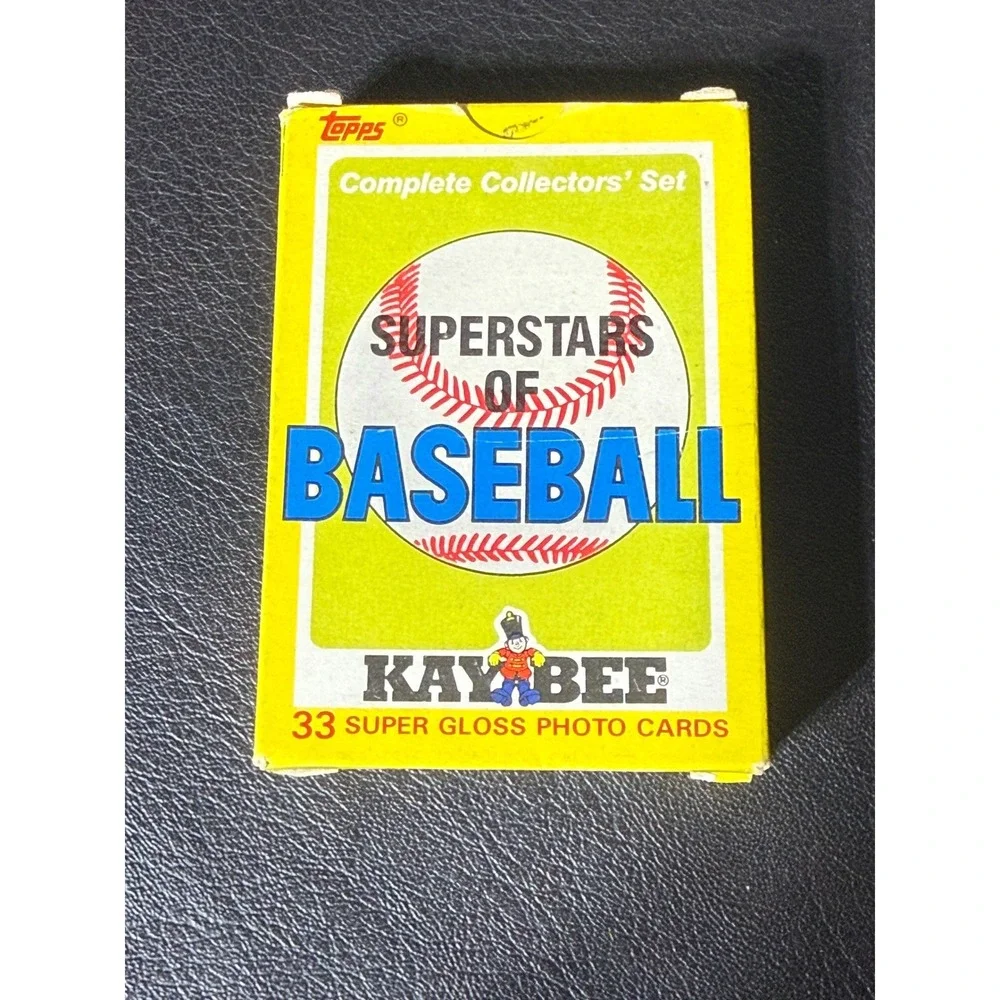 1987 Topps Kay-Bee Superstars of Baseball 33 Super Gloss Card Set Complete Box
